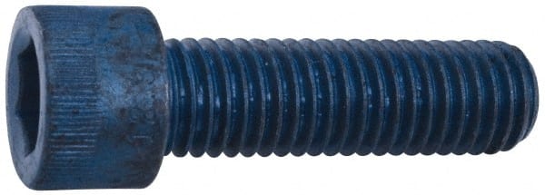 Socket Cap Screw: M4 x 0.7, 20 mm Length Under Head, Socket Cap Head, Hex Socket Drive, Alloy Steel, Metric Blue Finish MPN:UST176215