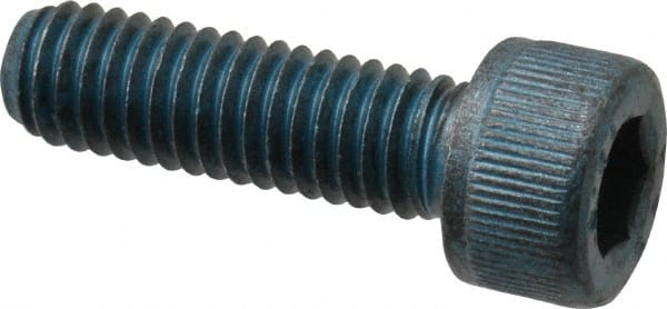 Socket Cap Screw: M6 x 1, 20 mm Length Under Head, Socket Cap Head, Hex Socket Drive, Alloy Steel, Metric Blue Finish MPN:UST176240