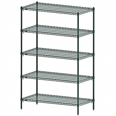 Wire Shelving Shelf Metal Adjustable MPN:5A327K3