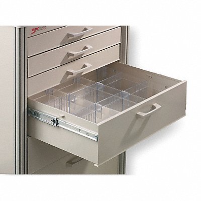 Drawer Divider Kit 5-1/2 H Clear MPN:MBC116