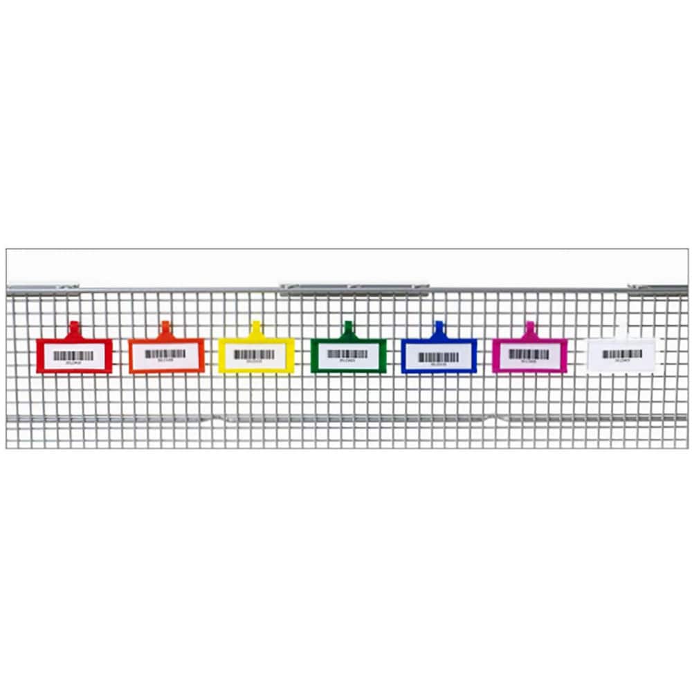 Open Shelving Accessories & Components, Component Type: Label Holder , For Use With: Metro qwikSIGHT Basket Shelving , Material: Plastic , Color: Yellow  MPN:QB03LHYL