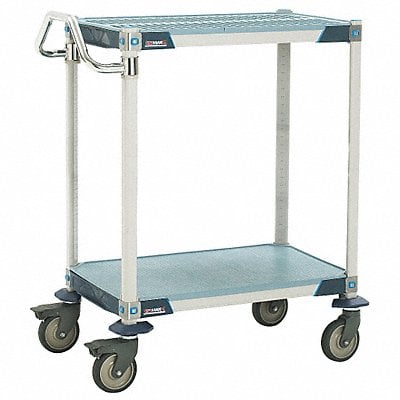 Utility Cart Microban 35x18x39 2 Shelf MPN:MXUC1830G-25