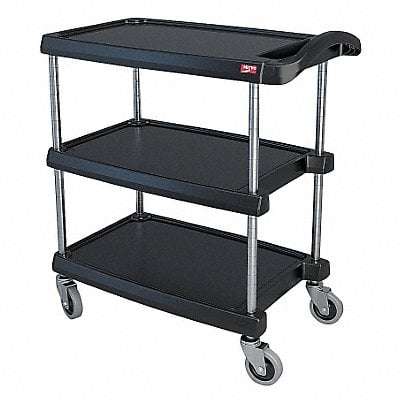 Utility Cart 400 lb Load Cap. 3 Shelves MPN:MY1627-34BL