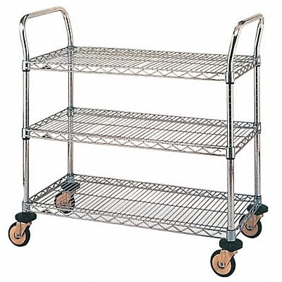 Utility Cart SS 32x18x38 3 Shelf MPN:MW704