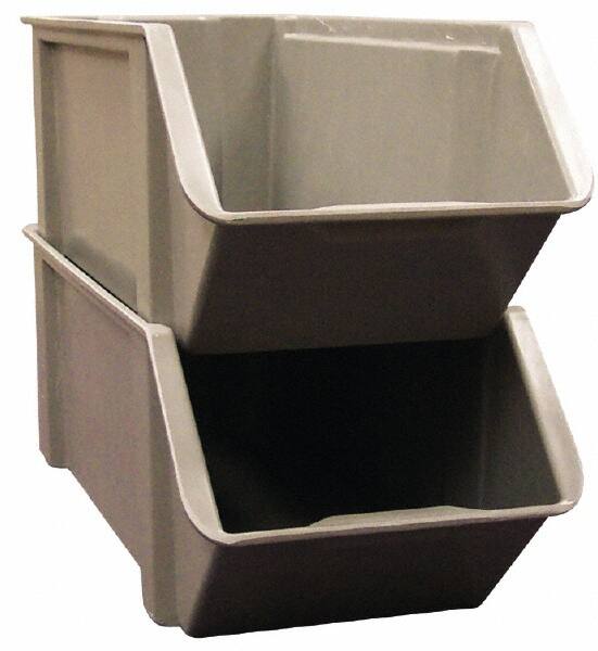 Plastic Hopper Stacking Bin: Gray MPN:8420085136