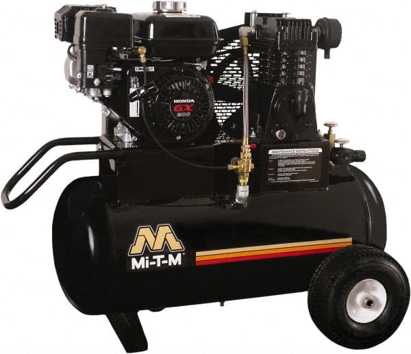 6.5 hp, 13.9 CFM, 90 Max psi, Single Stage Portable Fuel Air Compressor MPN:AM1-PH65-20M