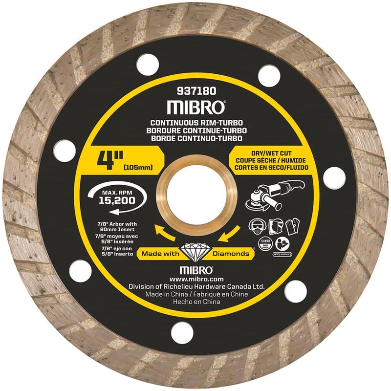 Wet & Dry Cut Saw Blade: 4