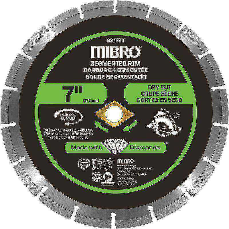 Wet & Dry Cut Saw Blade: 7