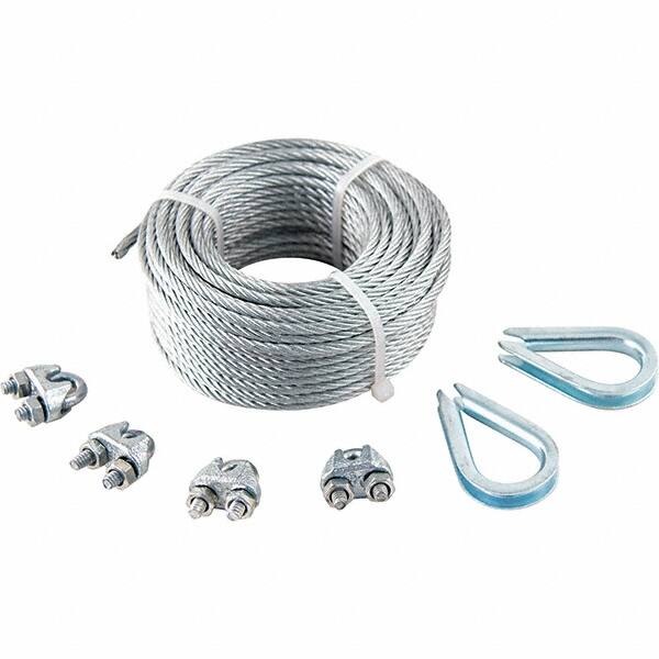 Wire Rope & Cable, Product Type: Wire Rope , Breaking Strength (Lb.): 400 , Bare Diameter (Fractional Inch): 1 , Length Ft.: 50.00  MPN:504711