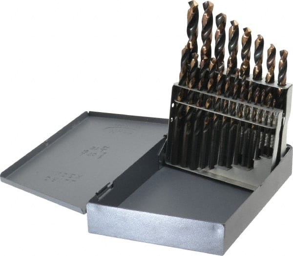 Drill Bit Set: Jobber Length Drill Bits, 21 Pc, 118 ° MPN:314S21