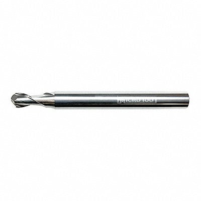 Ball End Mill Single End 0.20mm Carbide MPN:SFBM-002-0X