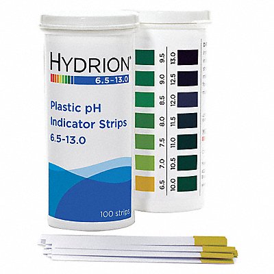 pH Strips Hydrion Spectral 6.5-13 PK100 MPN:9600