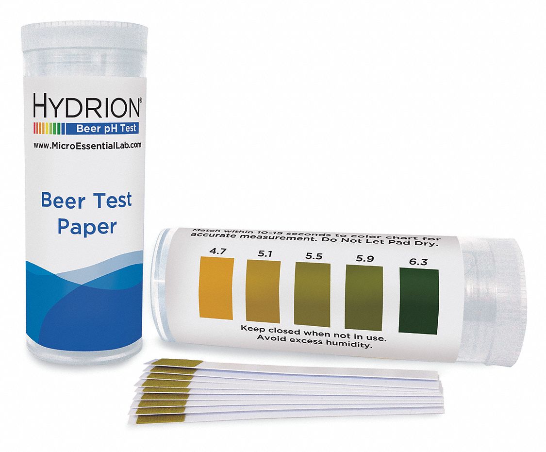 Test Strips Detects pH 4.7 to 6.3 Range MPN:BR-64