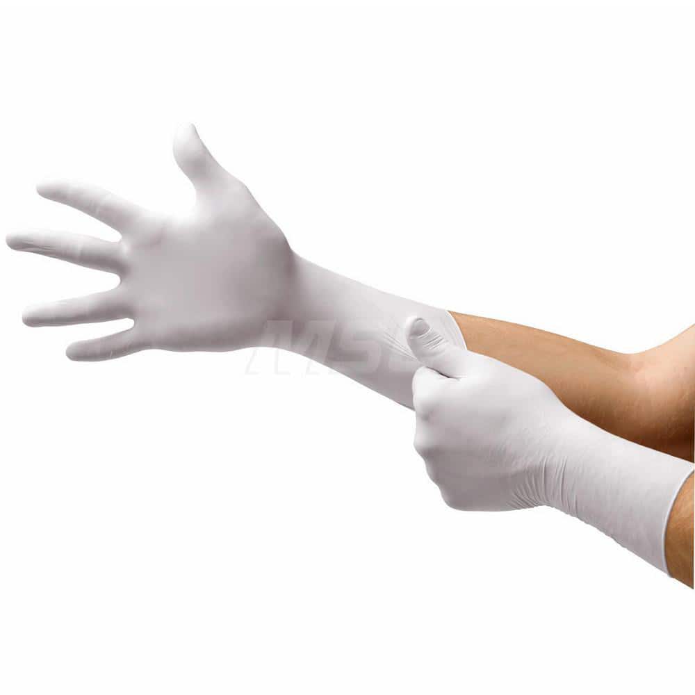 Series Microflex Disposable Gloves: Size X-Large, 3.9 mil, Uncoated-Coated Nitrile, Cleanroom Grade, Unpowdered MPN:CE5-755-XL