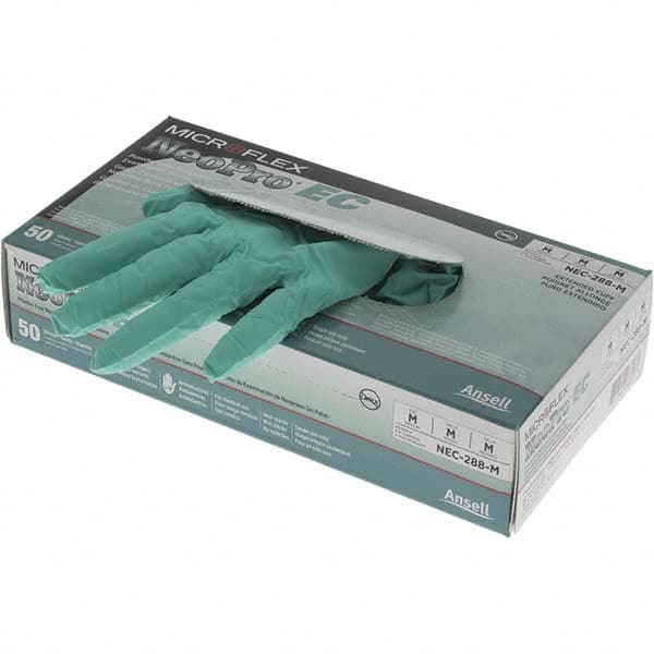 Series Microflex Neopro Disposable Gloves: Size Medium, 6.3 mil, Uncoated-Coated Neoprene, Medical Grade, Unpowdered MPN:NEC-288-M