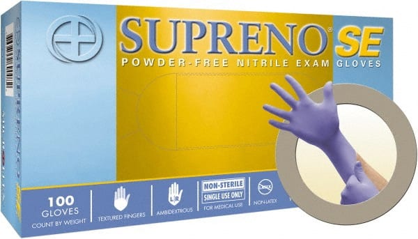 Series Microflex Supreno Disposable Gloves: Size Small, 4.3 mil, Uncoated-Coated Nitrile, Medical Grade, Unpowdered MPN:SU-690-S