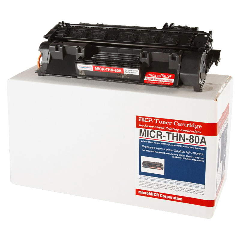 MicroMICR Remanufactured Black MICR Toner Cartridge Replacement For HP CF280A, MICRTHN80A MPN:MICR-THN-80A