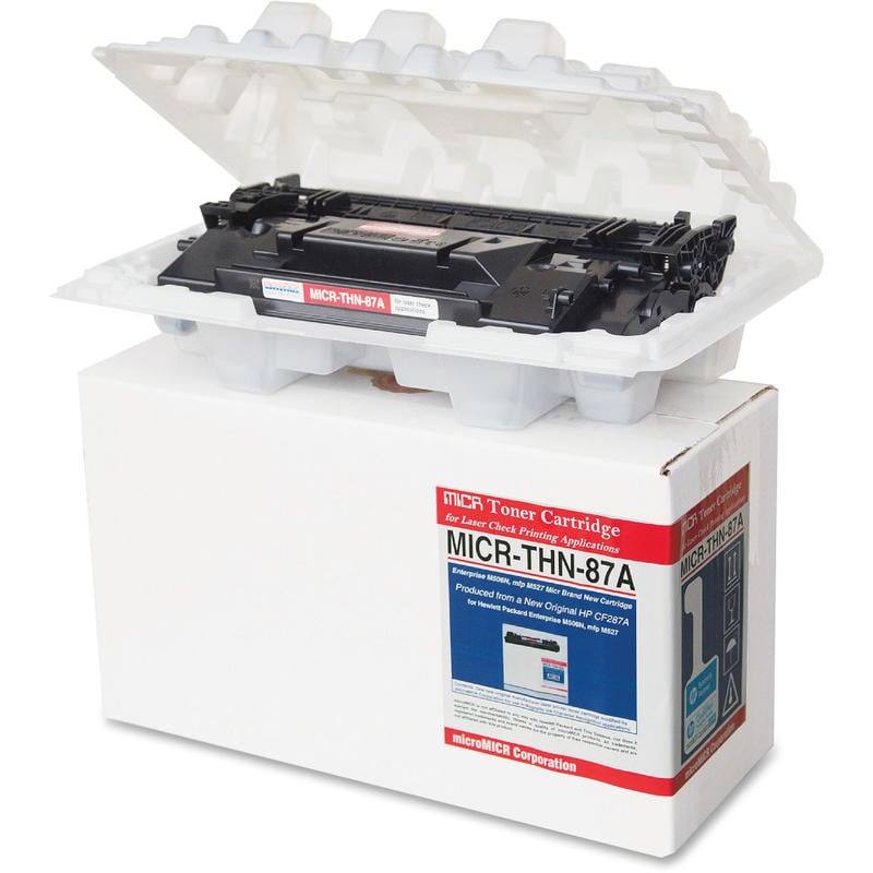 microMICR MICR Toner Cartridge - Alternative for HP 87A - Laser - 9000 Pages - Black - 1 Each MPN:MICRTHN87A