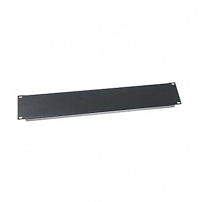 Blank Panel 2 Space Flanged Black PK12 MPN:EB2