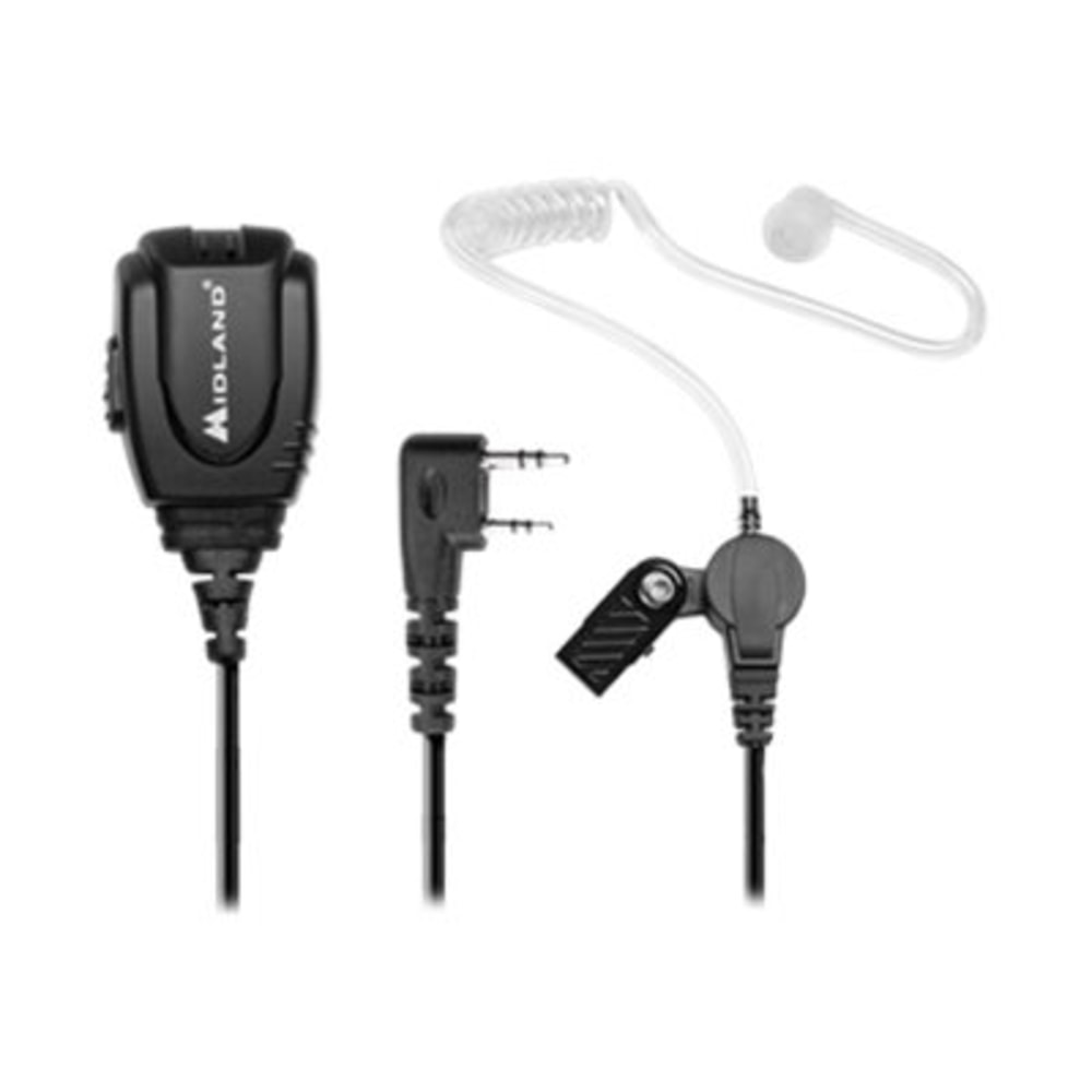 Midland BizTalk BA3 Concealed Headset - Mono - Wired - Earbud, Over-the-ear - Monaural - In-ear - Black (Min Order Qty 2) MPN:BA3