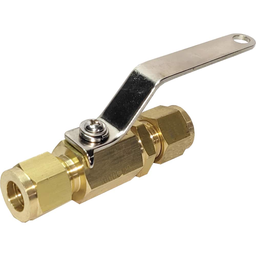 Miniature Manual Ball Valve: Full Port, Brass MPN:BVLM-25Y