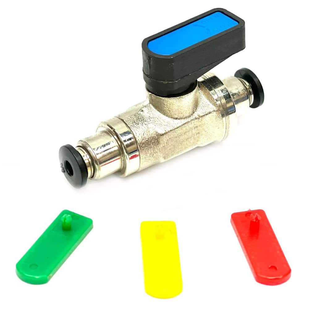 Miniature Manual Ball Valve: Standard Port, Brass MPN:MVFP-50TTHS