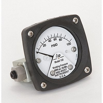 D0755 Pressure Gauge 0 to 100 psi MPN:120-SA-00-OO-100P