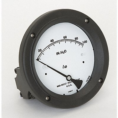 D0758 Pressure Gauge 0 to 100 In H2O MPN:142-AC-00-OO-100H