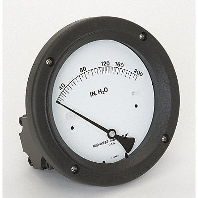 D0758 Pressure Gauge 0 to 200 In H2O MPN:142-AC-00-OO-200H