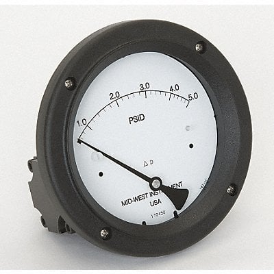 D0758 Pressure Gauge 0 to 5 psi MPN:142-AC-00-OO-5P