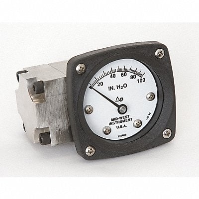 D0757 Pressure Gauge 0 to 100 In H2O MPN:142-SA-00-OO-100H