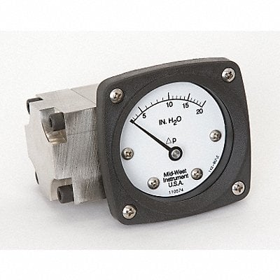 D0757 Pressure Gauge 0 to 20 In H2O MPN:142-SA-00-OO-20H