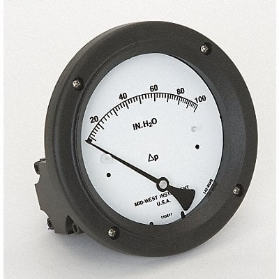 D0759 Pressure Gauge 0 to 100 In H2O MPN:142-SC-00-OO-100H