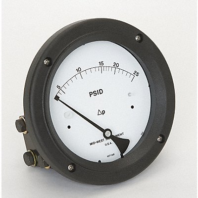 D0759 Pressure Gauge 0 to 25 psi MPN:142-SC-00-OO-25P