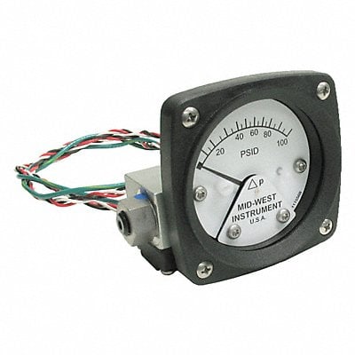 Differential Pressure Gauge and Switch MPN:120AA-00-O-AA-100P