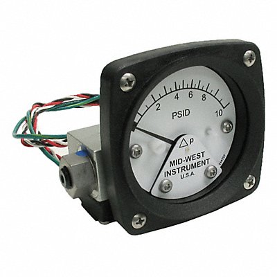 Differential Pressure Gauge and Switch MPN:120AA-00-O-AA-10P