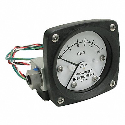 Differential Pressure Gauge and Switch MPN:120AA-00-O-AA-15P