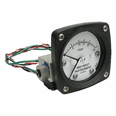 Differential Pressure Gauge and Switch MPN:120AA-00-O-AA-25P