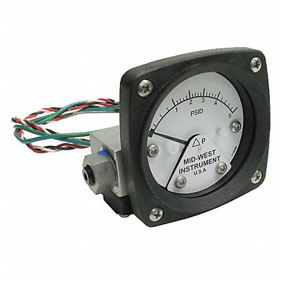 Differential Pressure Gauge and Switch MPN:120AA-00-O-AA-5P