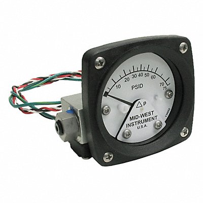 Differential Pressure Gauge and Switch MPN:120AA-00-O-AA-75P