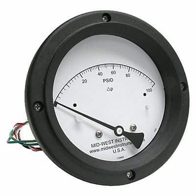 K4585 Differential Pressure Gauge and Switch MPN:120AC-00-O-AA-100P