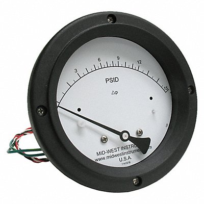 K4585 Differential Pressure Gauge and Switch MPN:120AC-00-O-AA-15P