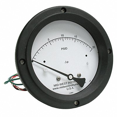 K4585 Differential Pressure Gauge and Switch MPN:120AC-00-O-AA-20P