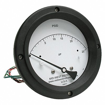 K4585 Differential Pressure Gauge and Switch MPN:120AC-00-O-AA-25P