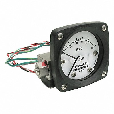 K4584 Differential Pressure Gauge and Switch MPN:120SA-00-O-AA-15P