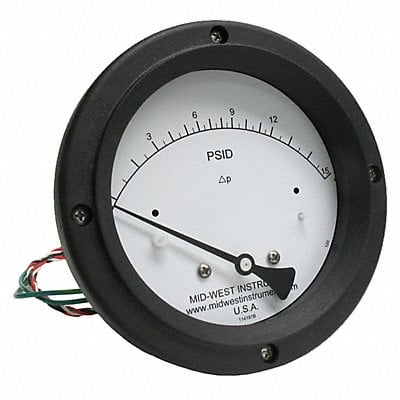 K4586 Differential Pressure Gauge and Switch MPN:120SC-00-O-AA-15P