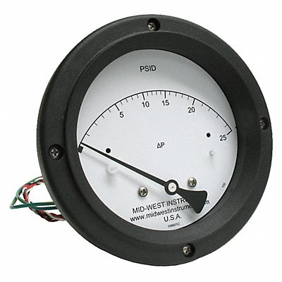 K4586 Differential Pressure Gauge and Switch MPN:120SC-00-O-AA-25P