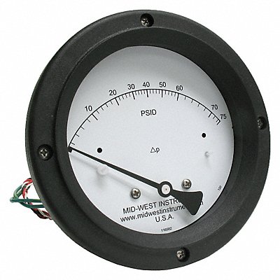 K4586 Differential Pressure Gauge and Switch MPN:120SC-00-O-AA-75P