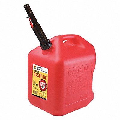 Gas Can 5 gal Self Red HDPE 14-1/2 H MPN:5610