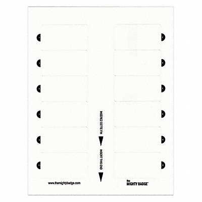 Insert 1-1/2 x 2-3/4 Blank Legend PK5 MPN:901856